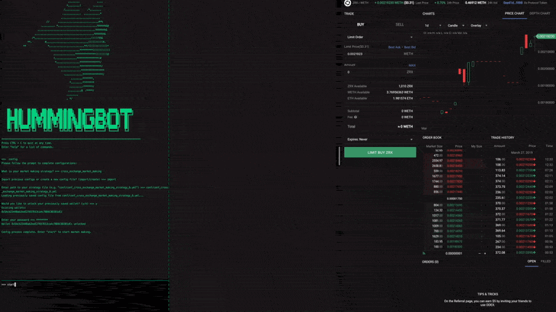 Market making in real time