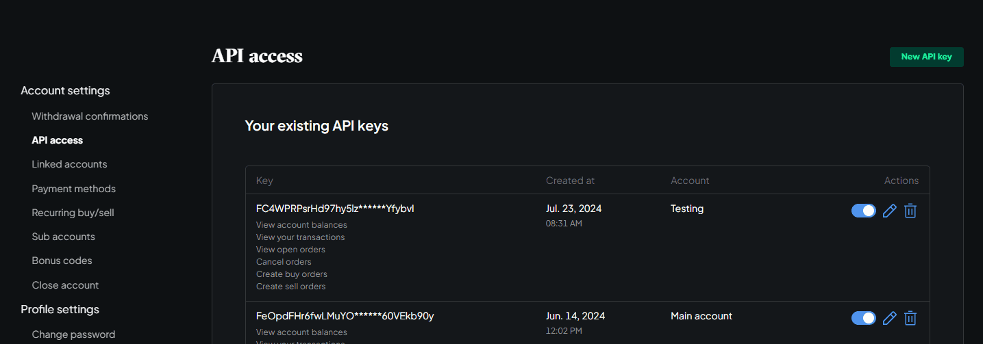 API