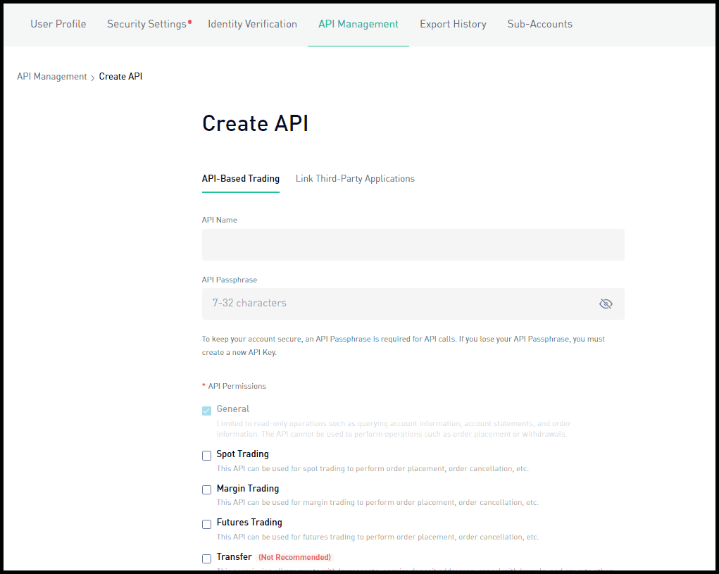 API Trading